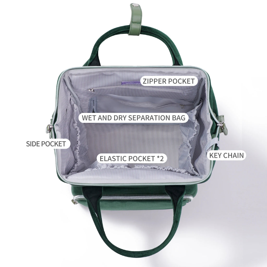 Sac à langer vert