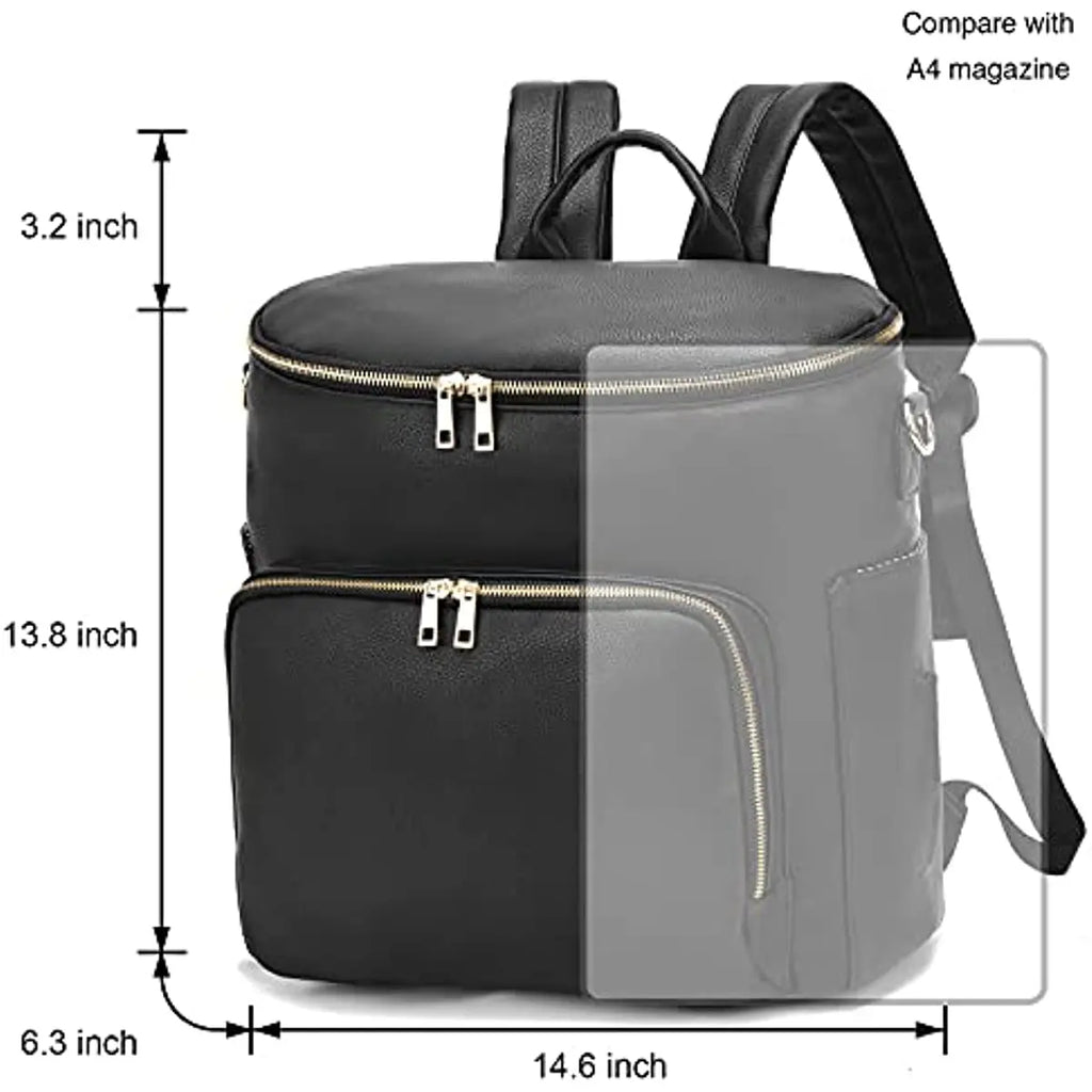Sac à langer effet cuir