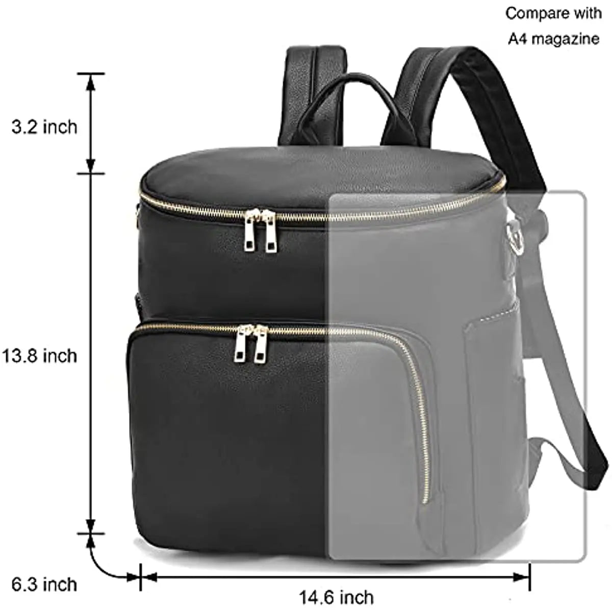 Sac à langer effet cuir