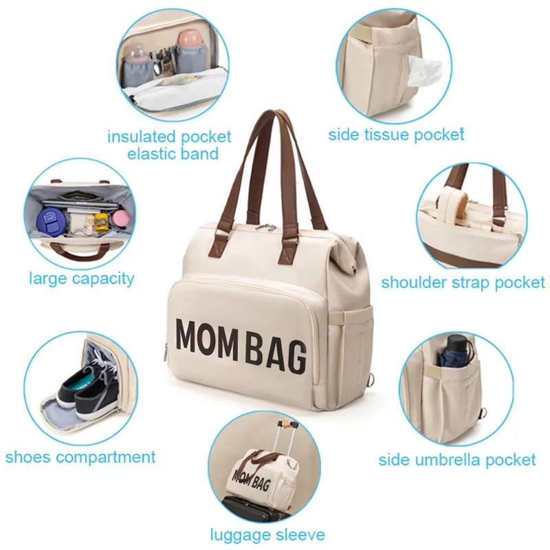 Sac à langer taupe
