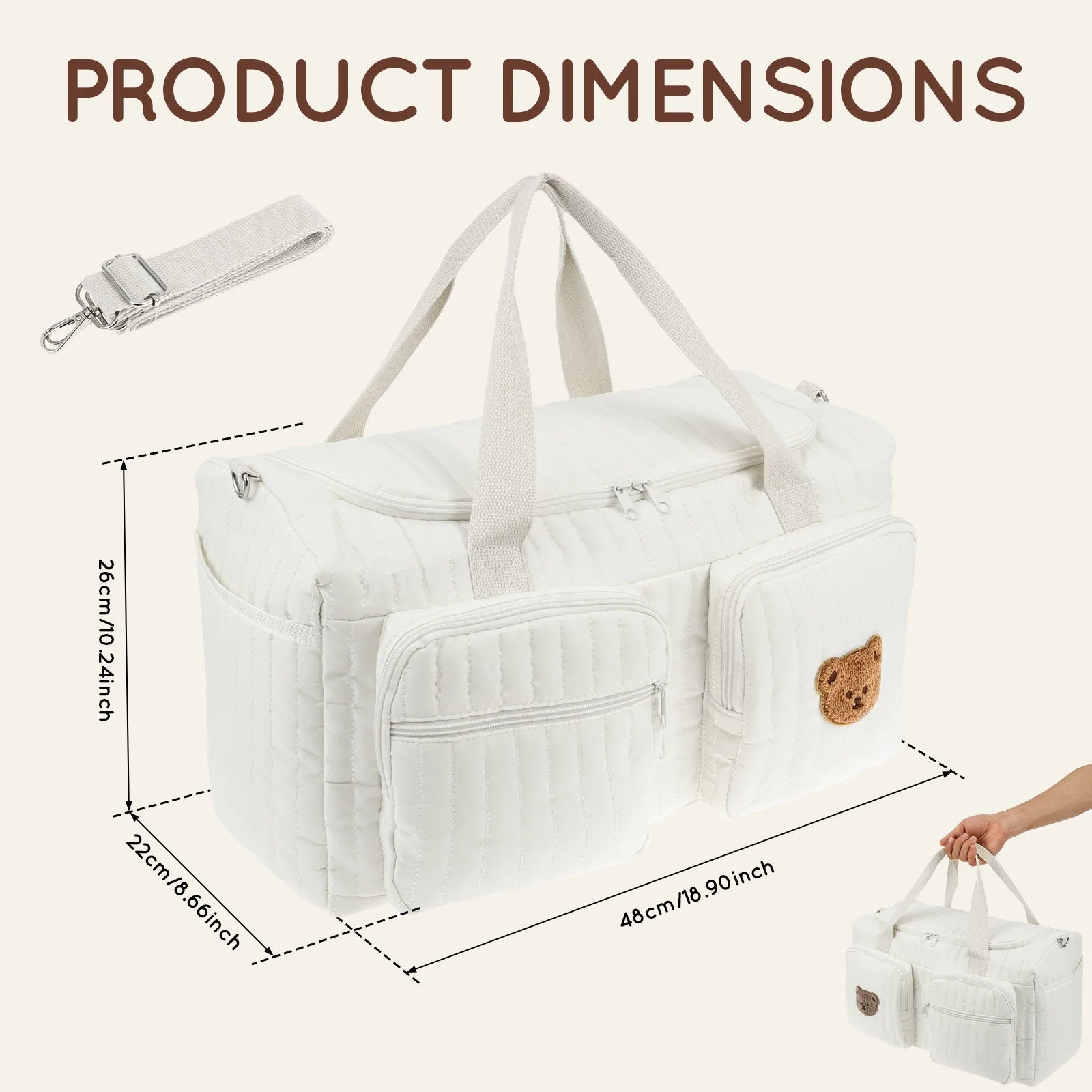 Sac à langer gaz de coton
