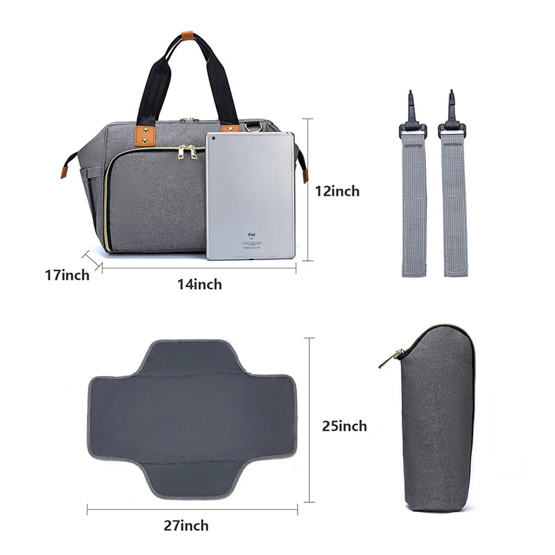 Sac à langer avec station de change