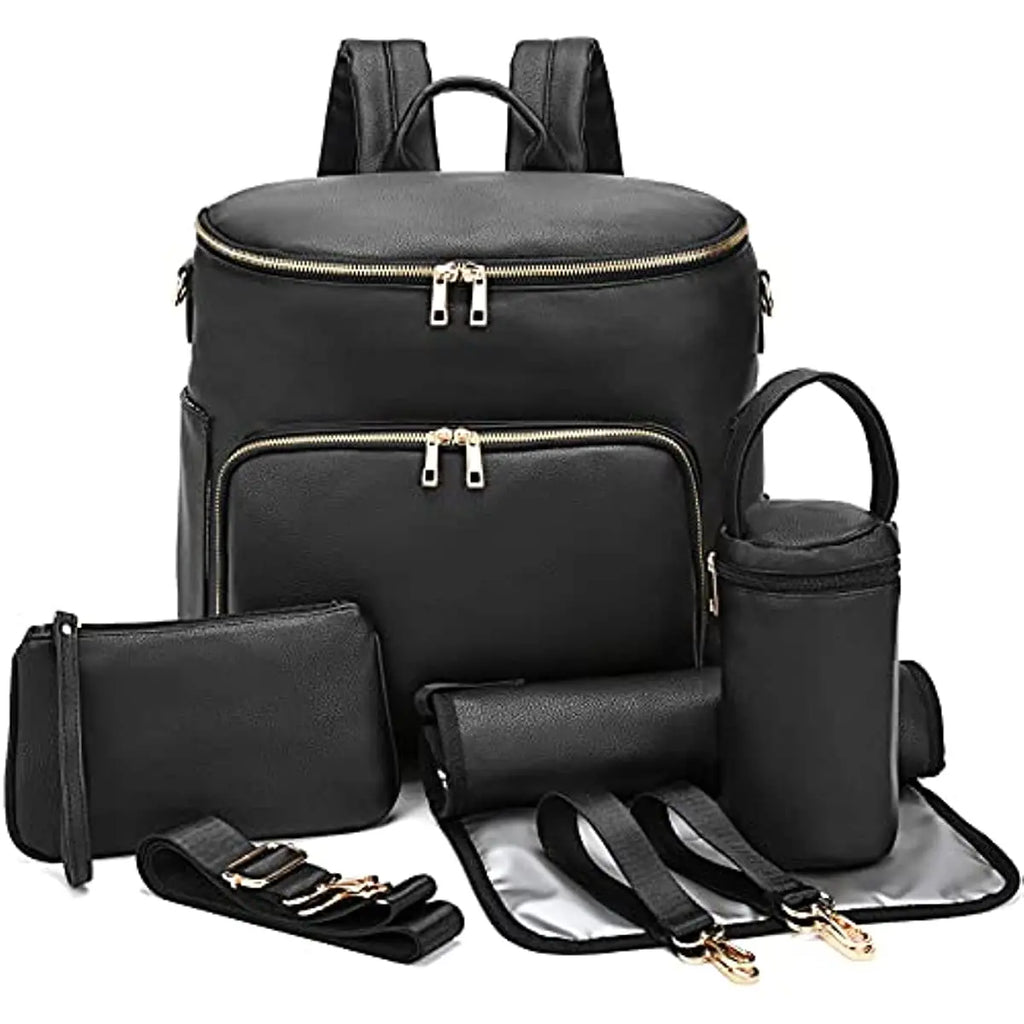 Sac à langer effet cuir