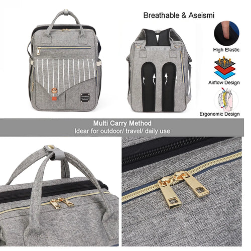 3 en 1 sac à langer bébé voyage berceau
