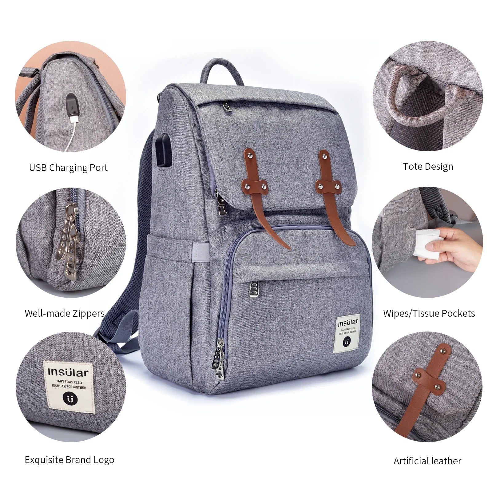 Sac à langer pour homme