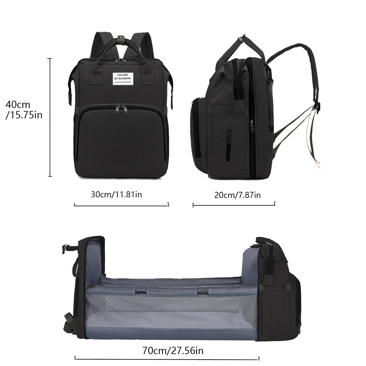 Sac à dos à langer avec lit