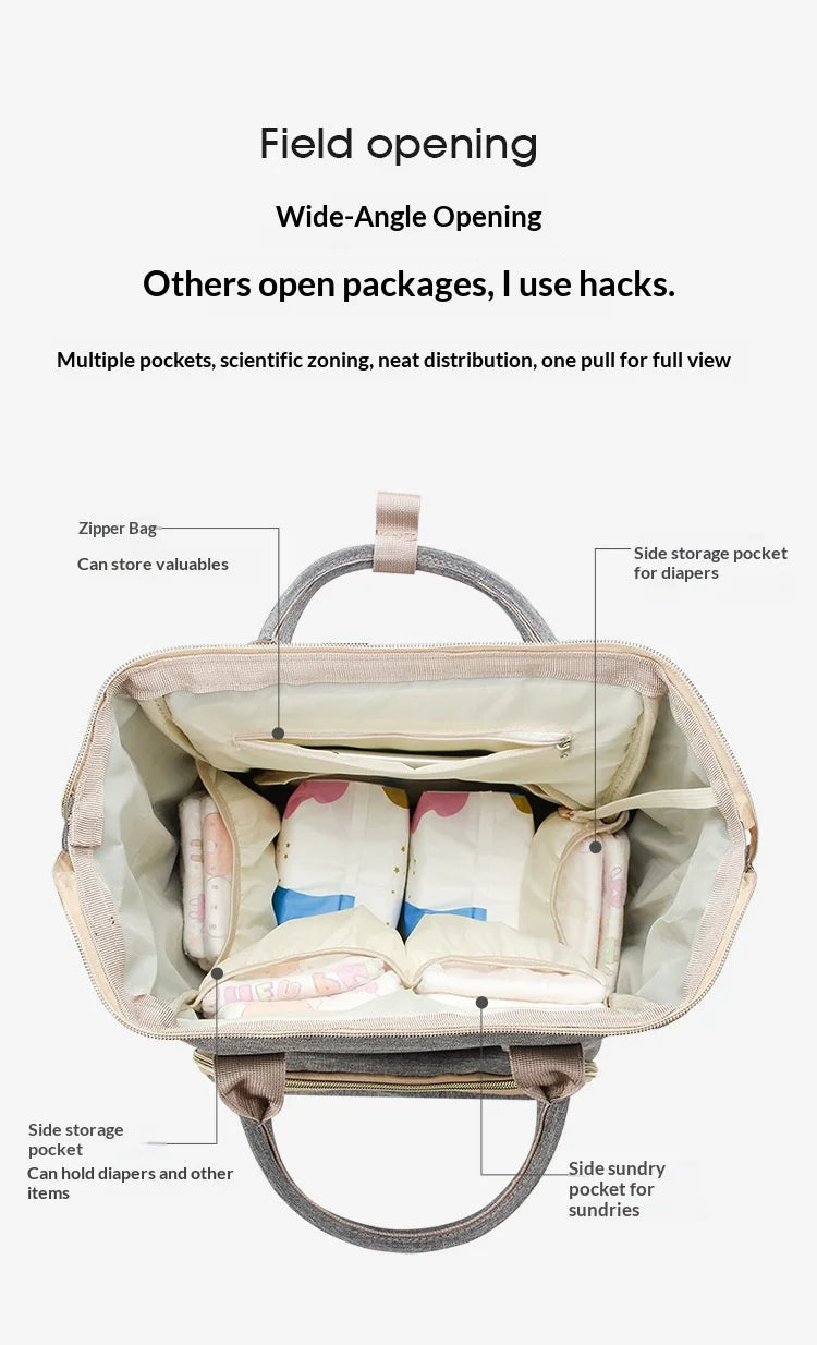 Sac à dos à langer avec matelas