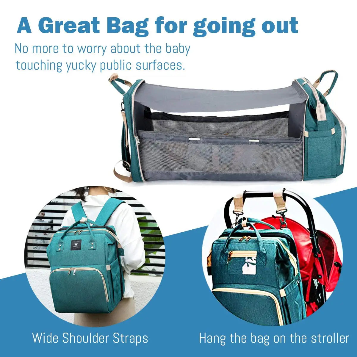Sac à langer transformable