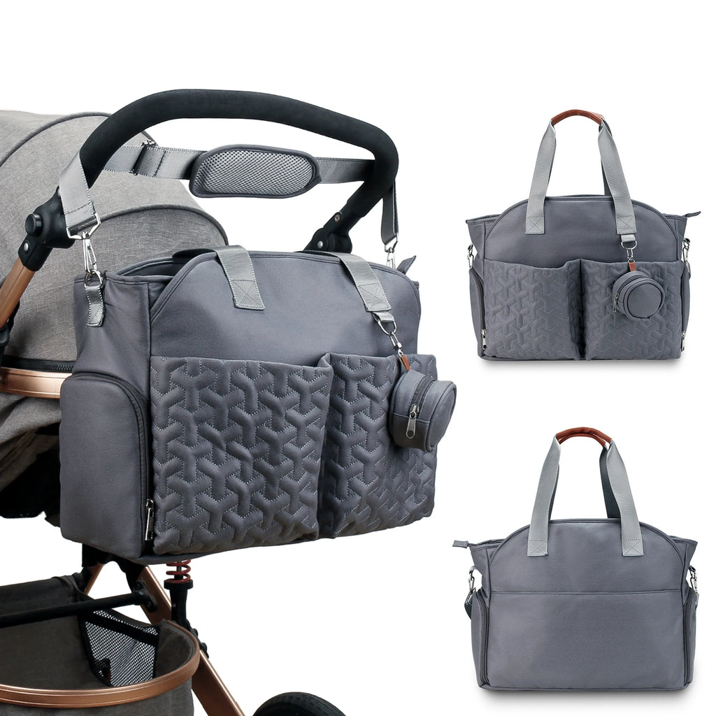 Sac à langer gris
