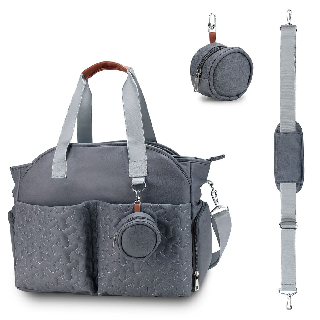 Sac à langer gris
