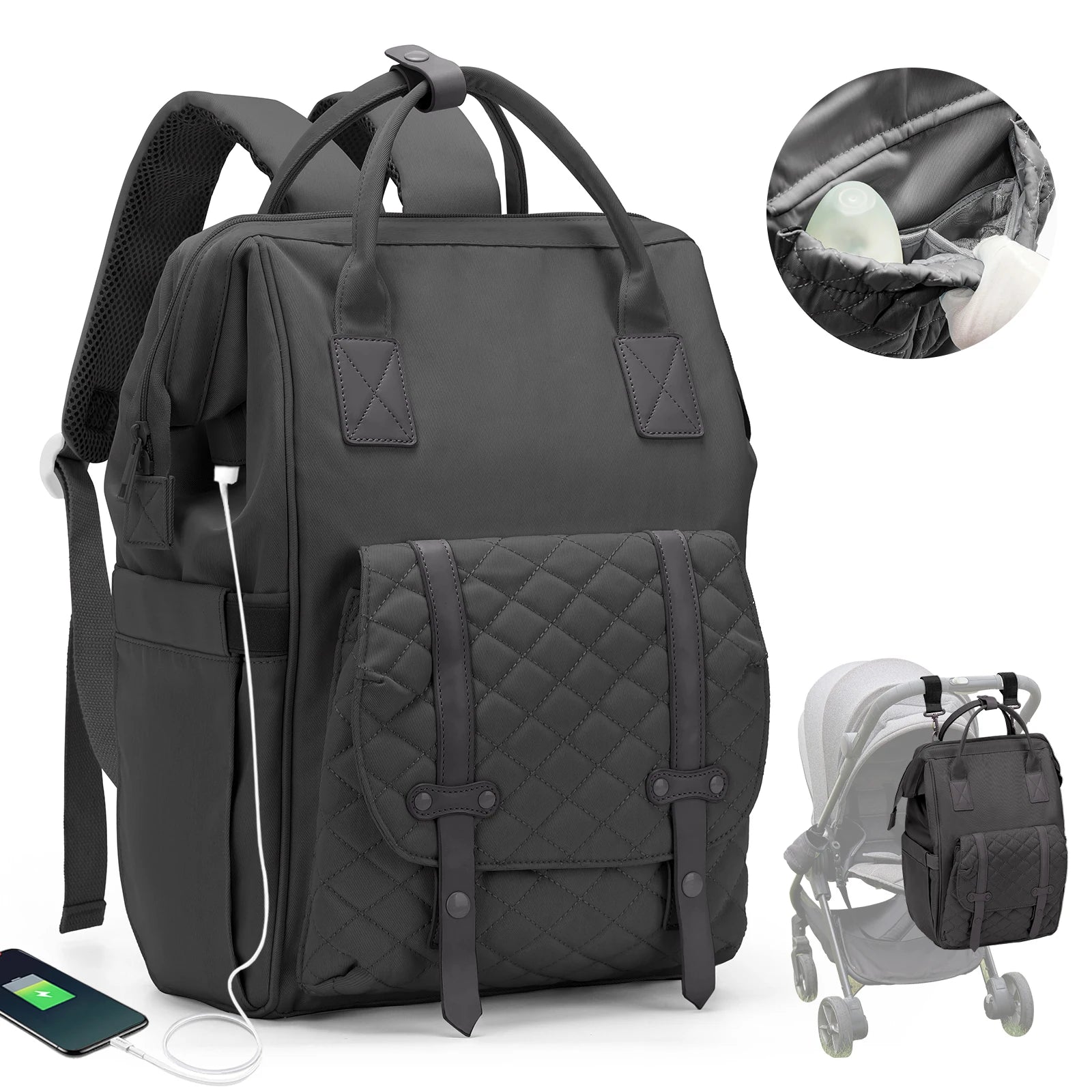 Sac à langer noir