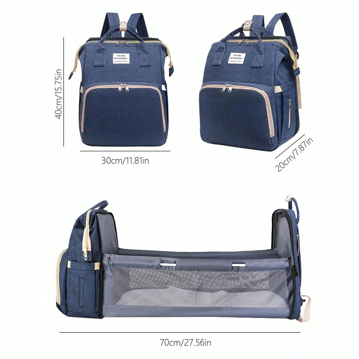 Sac à dos à langer avec lit