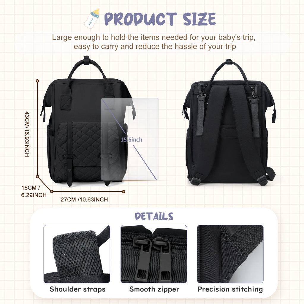 Sac à langer noir