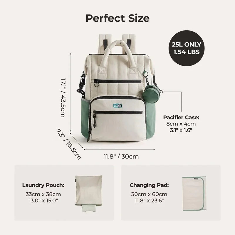 Sac à dos à langer écologique