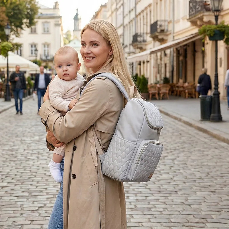 Sac à langer brodé prénom